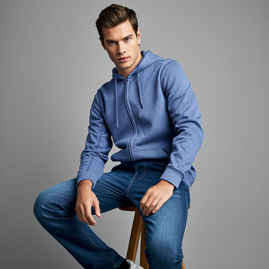 Blue Dotted Zipper