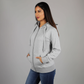 Unisex Zip Up Double Cap Hoodie
