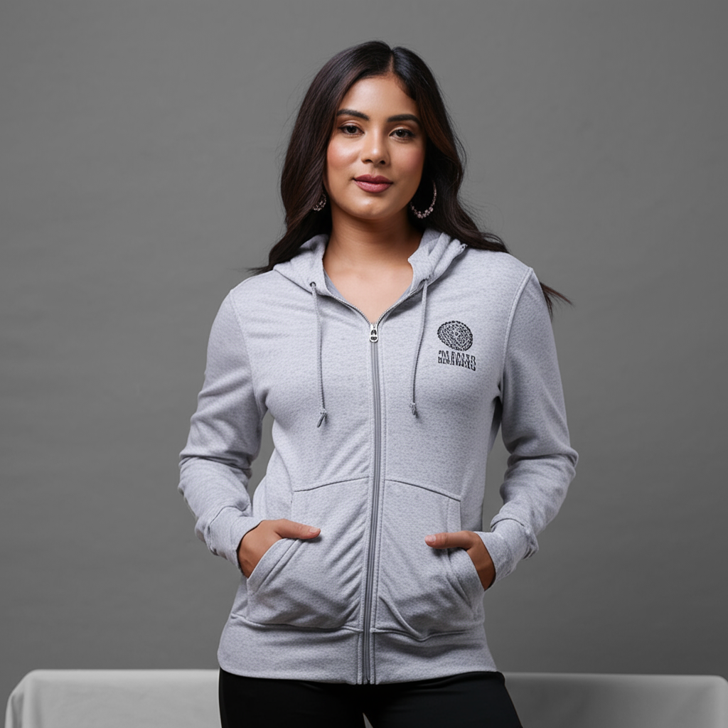 Franklin & Marshall Unisex Zip Up Hoodie
